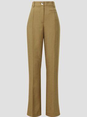Club Monaco Flawless Trousers in Tan Camel Beige Formal Straight Leg Pants 2